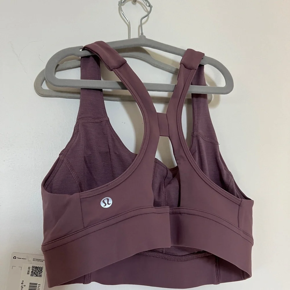 New ❤️ lululemon 6 power through bra - Plum color Sports Bra 6
